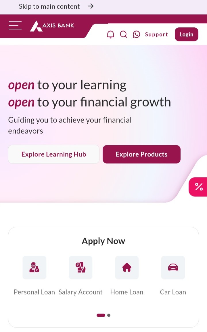 Axis Bank banner 1